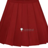 The Hundred Line Last Defense Academy Tsukumo Kako Uniform Red Cosplay Costume 2