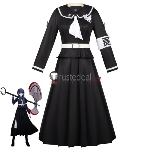 The Hundred Line Last Defense Academy Shizuhara Hiruko Black Combat Cosplay Costume 2