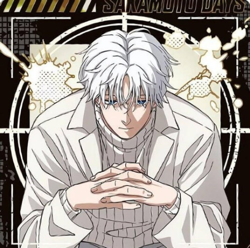 Sakamoto Days Kei Uzuki Silver White Styled Cosplay Wig