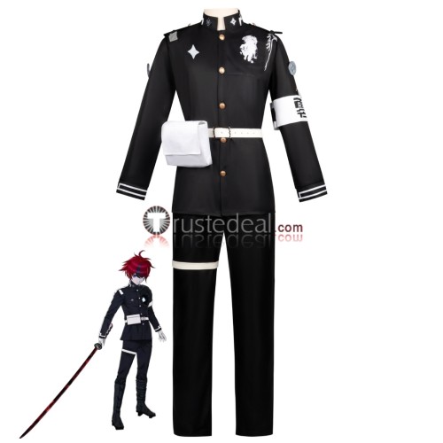 The Hundred Line Last Defense Academy Takumi Sumino Black Combat Cosplay Costume 2