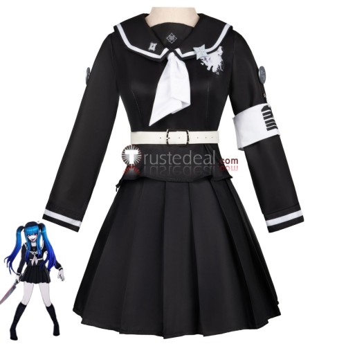 The Hundred Line Last Defense Academy Amemiya Darumi Black Combat Cosplay Costume