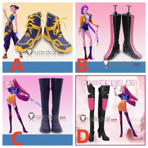KPop Demon Hunters Film Rumi Mira Zoey Cosplay Shoes Boots