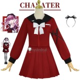 The Hundred Line Last Defense Academy Tsukumo Kako Uniform Red Cosplay Costume 2