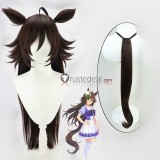 Uma Musume Pretty Derby Symboli Kris S Gran Alegria Mr. C.B. Super Creek Black Brown Cosplay Wigs