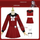 The Hundred Line Last Defense Academy Tsukumo Kako Uniform Red Cosplay Costume 2