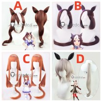 Uma Musume Pretty Derby Special Week Tokao Teio Silence Suzuka Curren Chan Grey Brown Orange Cosplay Wigs
