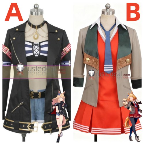 Uma Musume Pretty Derby The Decisive Gold City Black Outfit Cosplay Costume