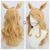 Uma Musume Pretty Derby Tosen Jordan Gold City Air Groove Sakura Chiyono O Brown Blonde Pink Cosplay Wigs