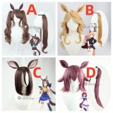 Uma Musume Pretty Derby Tosen Jordan Gold City Air Groove Sakura Chiyono O Brown Blonde Pink Cosplay Wigs