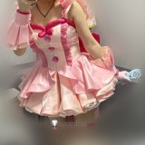 Mermaid Melody Lucia Nanami Super Idol Pink Dress Cosplay Costume Custom Size