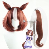 Uma Musume Pretty Derby Kitasan Black Ikuno Dictus Daitaku Helios Meisho Doto Brown Orange Black Cosplay Wigs