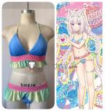 Nekopara Chocola and Vanilla Swimsuit Bikini Cosplay Costume