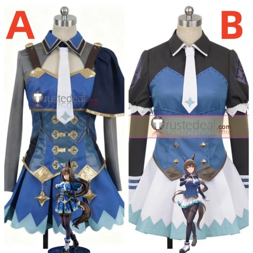 Uma Musume Pretty Derby The Decisive Admire Vega Blue Outfit Cosplay Costume 2