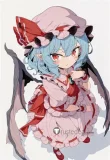 Touhou Project Remilia Scarlet Lolita Pink Dress Cosplay Costume 2