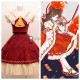Touhou Project Reimu Hakurei Witch Red White Lolita Dress Cosplay Costume 2