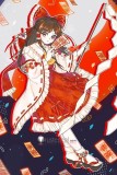 Touhou Project Reimu Hakurei Witch Red White Lolita Dress Cosplay Costume 2