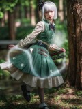 Touhou Project Konpaku Youmu Green Outfit Cosplay Costume 2