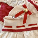 Touhou Project Reimu Hakurei Witch Red White Lolita Dress Cosplay Costume 2