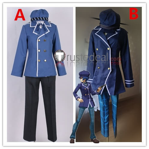 Shin Megami Tensei Persona Shirogane Naoto Blue Cosplay Costume
