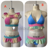 Nekopara Chocola and Vanilla Swimsuit Bikini Cosplay Costume