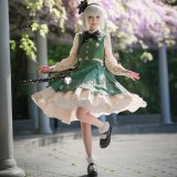 Touhou Project Konpaku Youmu Green Outfit Cosplay Costume 2