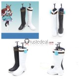 Uma Musume Pretty Derby Mejiro Bright Christmas Mejiro Ryan Copano Rickey White Brown Cosplay Boots Shoes