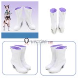 Uma Musume Pretty Derby Mejiro Bright Christmas Mejiro Ryan Copano Rickey White Brown Cosplay Boots Shoes