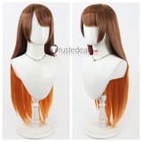 Library Of Ruina Malkuth Yan Vismok Orange Brown Grey Cosplay Wig
