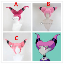 Tales of the Teen Titans DC Comics Jinx Pink Styled Cosplay Wig