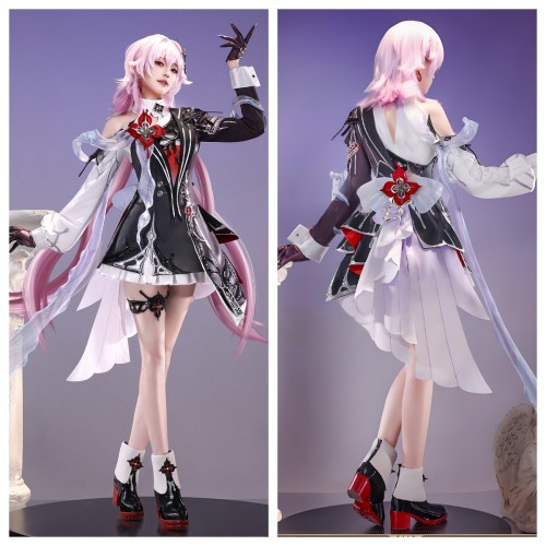 1/3 Delusion Honkai Star Rail Evernight March 7th Black Cosplay Costume