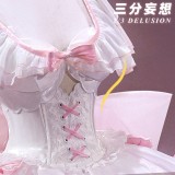 1/3 Delusion Puella Magi Madoka Magica Kaname Madoka Ultimate Symphony of Fate Pink Lolita Dress Cosplay Costume