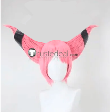 Tales of the Teen Titans DC Comics Jinx Pink Styled Cosplay Wig