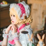 Touhou Project Alice Margatroid Blue Lolita Dress Cosplay Costume