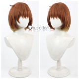 Library Of Ruina Malkuth Yan Vismok Orange Brown Grey Cosplay Wig