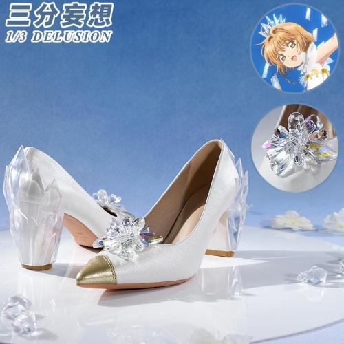 1/3 Delusion Cardcaptor Sakura Clear Card Arc Volume 3 OP Sakura Ice Angel Cosplay Shoes Heels 2