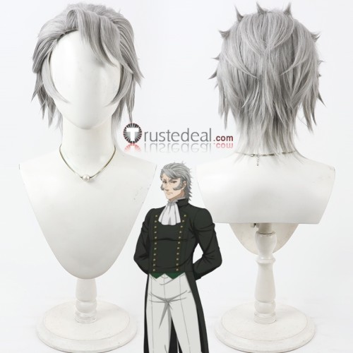 Black Butler Wolfram Gelzer Grey Cosplay Wig