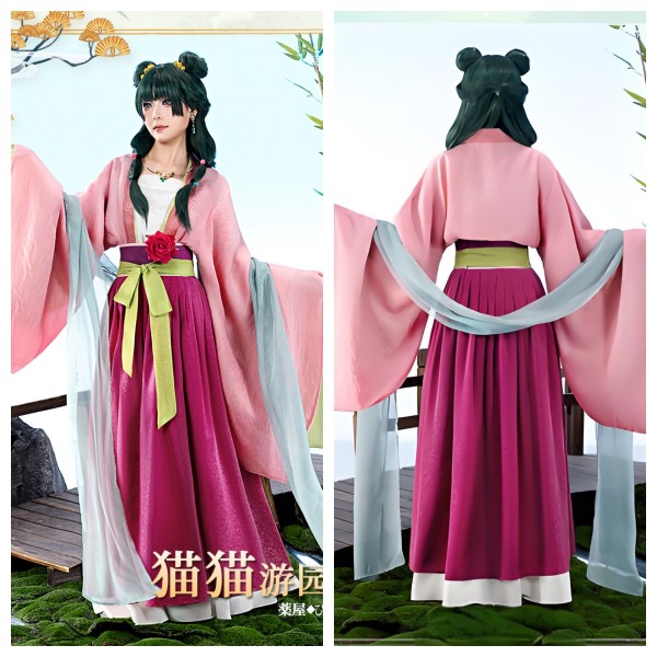 1/3 Delusion Kusuriya no Hitorigoto The Apothecary Diaries Maomao Pink Hanfu Dress Cosplay Costume 2