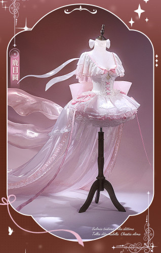 1/3 Delusion Puella Magi Madoka Magica Kaname Madoka Ultimate Symphony of Fate Pink Lolita Dress Cosplay Costume