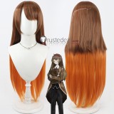 Library Of Ruina Malkuth Yan Vismok Orange Brown Grey Cosplay Wig