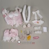 Re Zero Kara Hajimeru Isekai Seikatsu Twins Rem Ram Pink Maid Lolita Cosplay Costume
