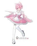 Re Zero Kara Hajimeru Isekai Seikatsu Twins Rem Ram Pink Maid Lolita Cosplay Costume