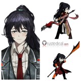 Limbus Company Hong Lu Lace Front Dark Blue Styled Cosplay Wig