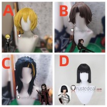 Limbus Company Don Quixote Heathcliff Lei Heng Ryoshu Brown Blonde Black Styled Cosplay Wig