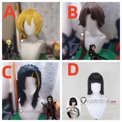 Limbus Company Don Quixote Heathcliff Lei Heng Ryoshu Brown Blonde Black Styled Cosplay Wig