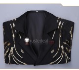 KPop Demon Hunters Tritagonist Bobby Black Suit Coat Cosplay Costume
