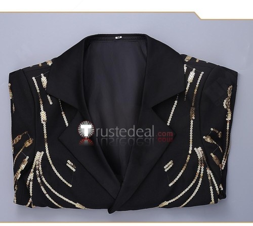 KPop Demon Hunters Tritagonist Bobby Black Suit Coat Cosplay Costume