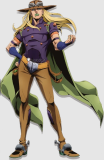 Jojo's Bizarre Adventure Johnny Joestar Gyro Zeppeli Cosplay Costume
