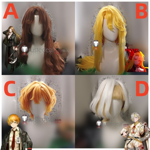 Limbus Company Rodion Don Quixote Sinclair Kromer Brown Blonde White Styled Cosplay Wig