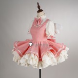 Cardcaptor Sakura OP Sakura Kinomoto Battle Red Pink Lolita Dress Cosplay Costume