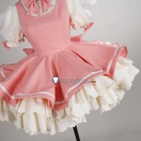Cardcaptor Sakura OP Sakura Kinomoto Battle Red Pink Lolita Dress Cosplay Costume